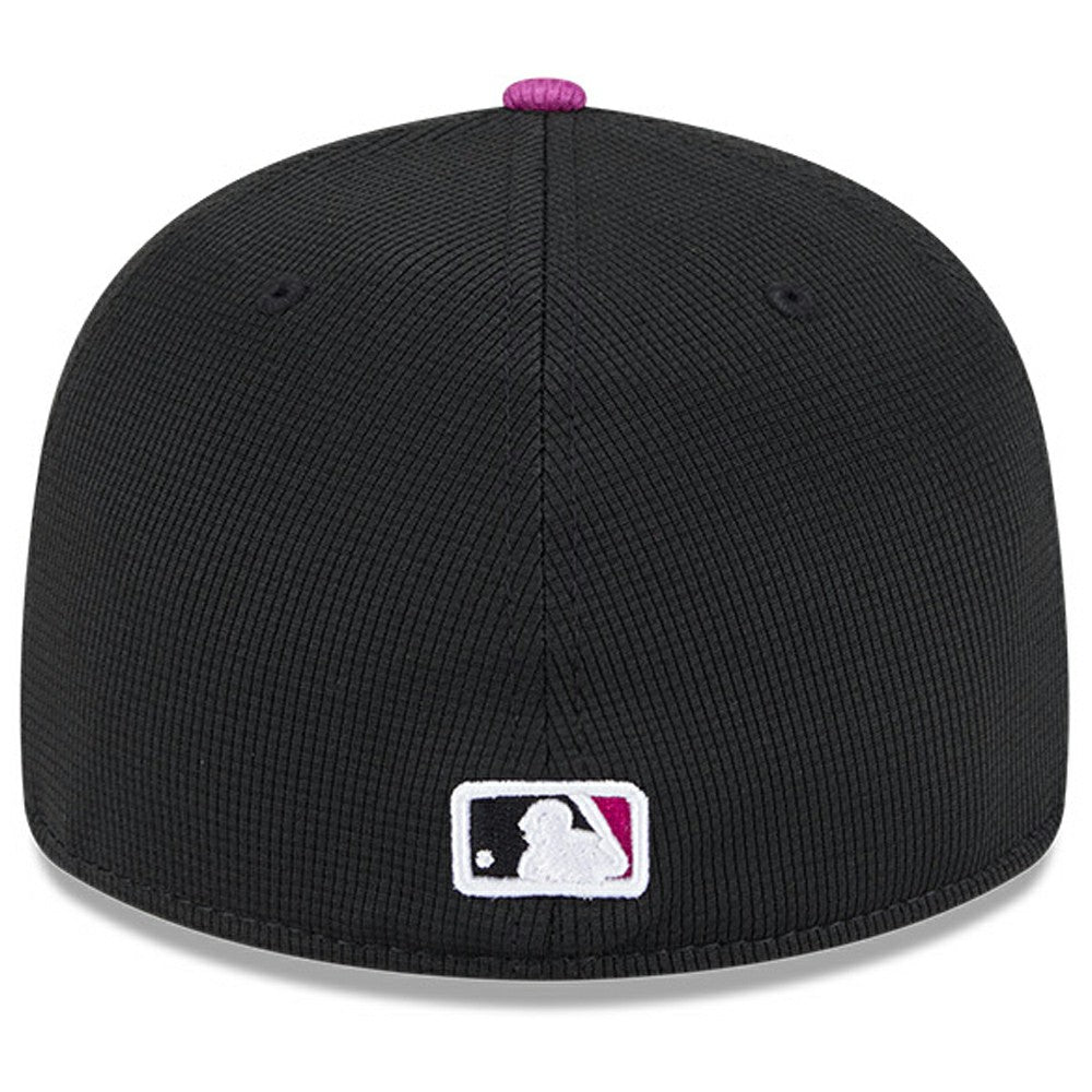 New York Mets City Connect Batting Practice Low Profile 59FIFTY Fitted Hat Charcoal/Purple