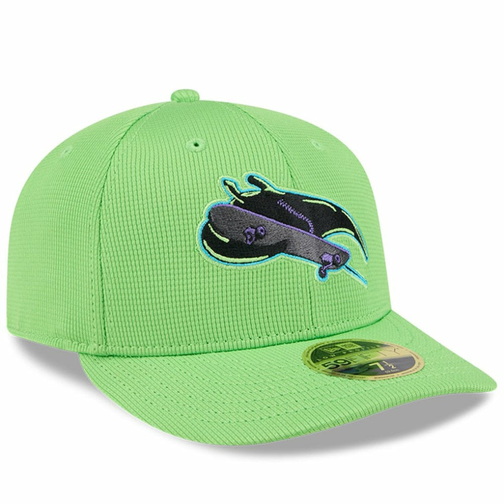 Tampa Bay Rays City Connect Batting Practice Low Profile 59FIFTY Fitted Hat Neon Green