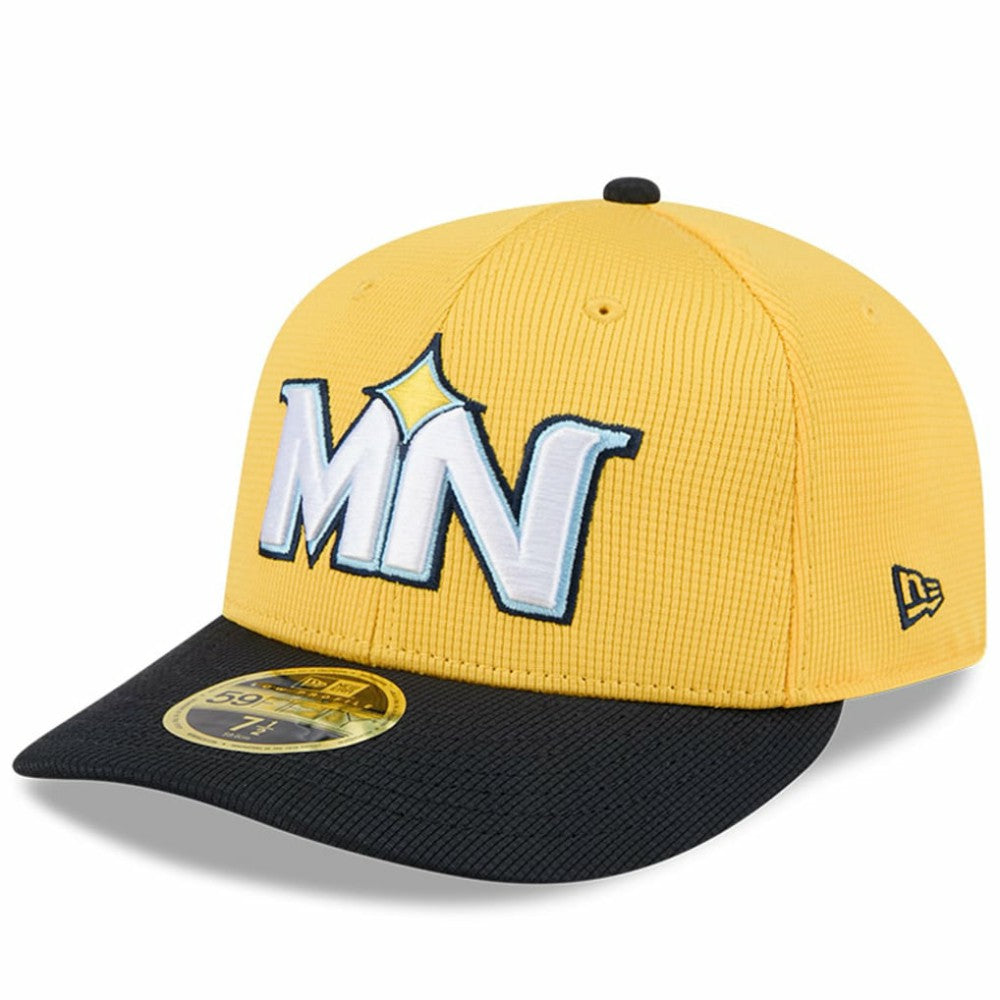 Minnesota Twins City Connect Batting Practice Low Profile 59FIFTY Fitted Hat Yellow/Black