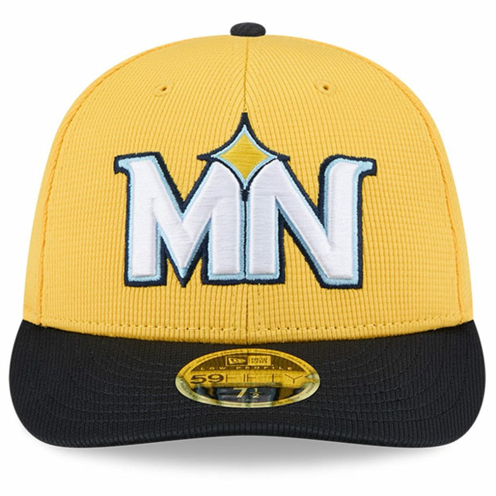 Minnesota Twins City Connect Batting Practice Low Profile 59FIFTY Fitted Hat Yellow/Black