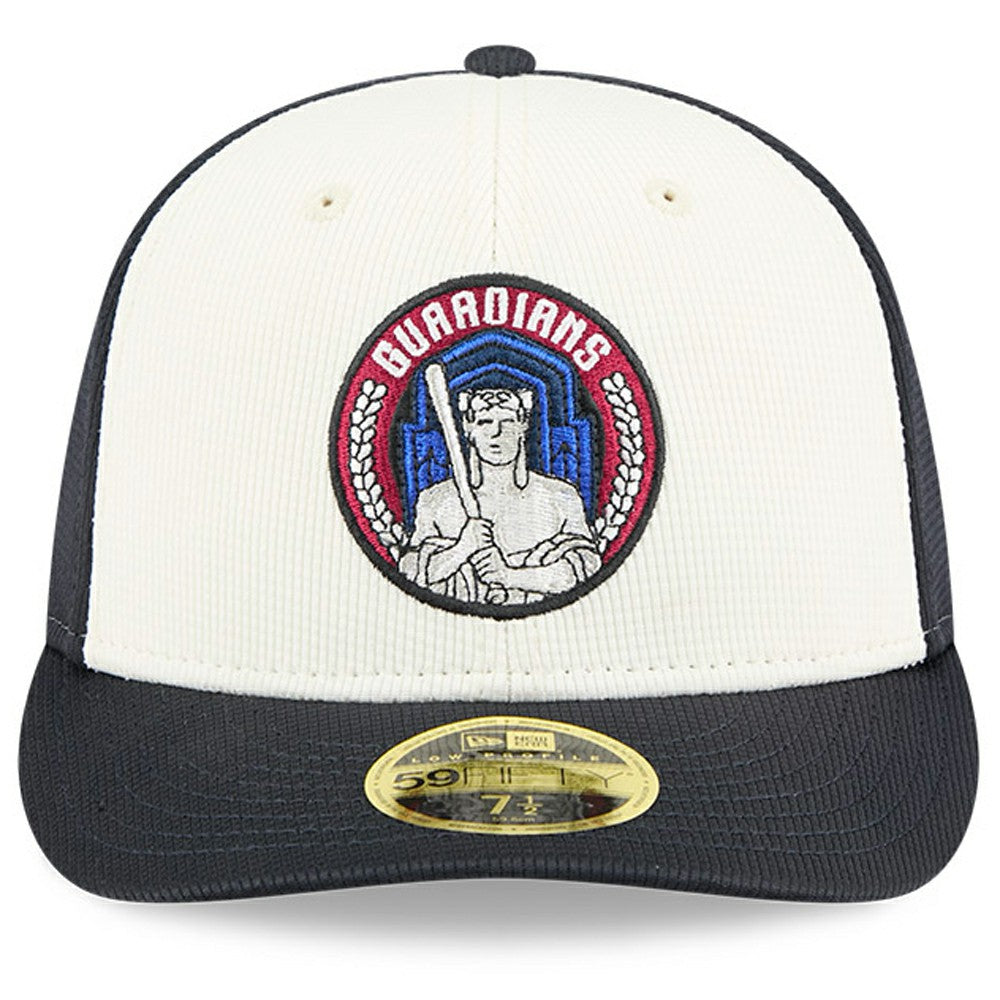 Cleveland Guardians City Connect Batting Practice Low Profile 59FIFTY Fitted Hat Navy/White