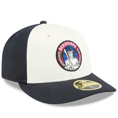 Cleveland Guardians City Connect Batting Practice Low Profile 59FIFTY Fitted Hat Navy/White
