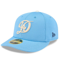 Los Angeles Dodgers City Connect Batting Practice Low Profile 59FIFTY Fitted Hat Light Blue