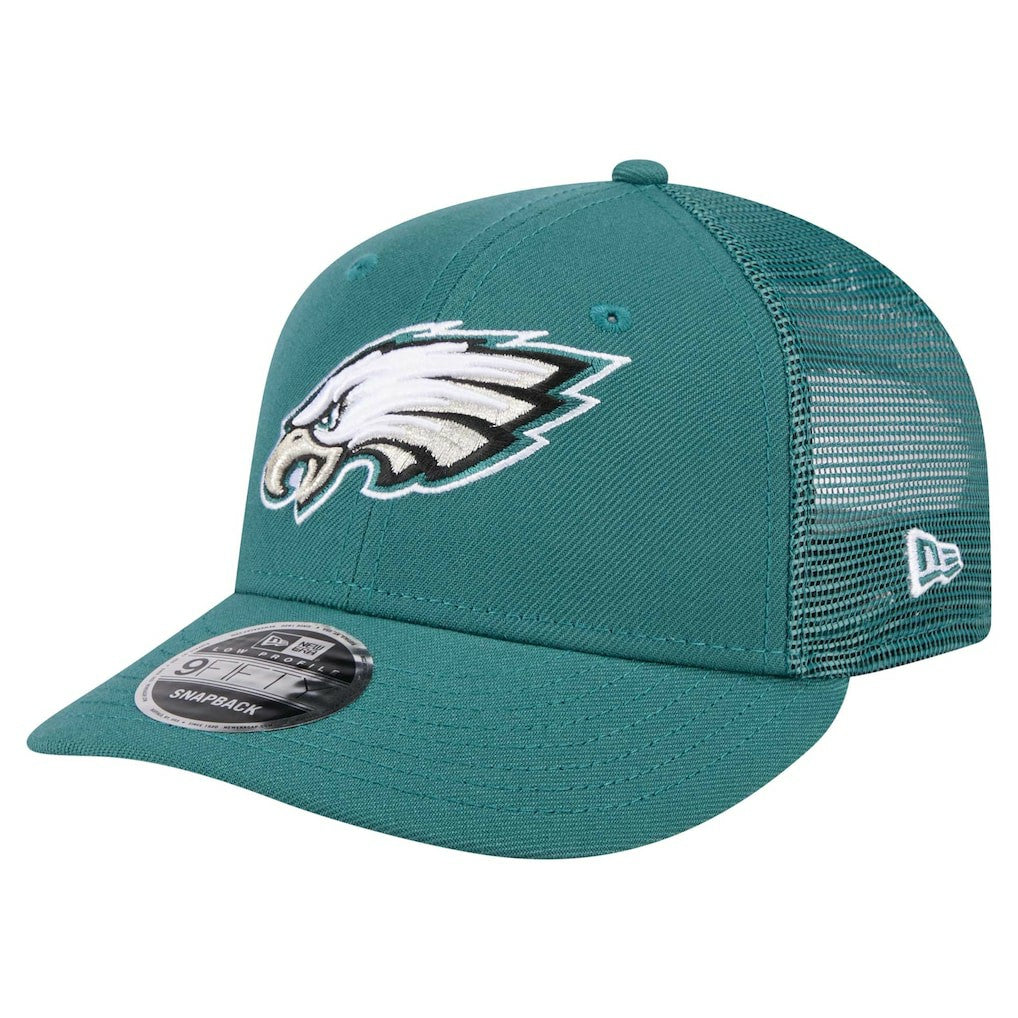 Philadelphia Eagles New Era Low Profile 9FIFTY Snapback Hat - Midnight Green on sale