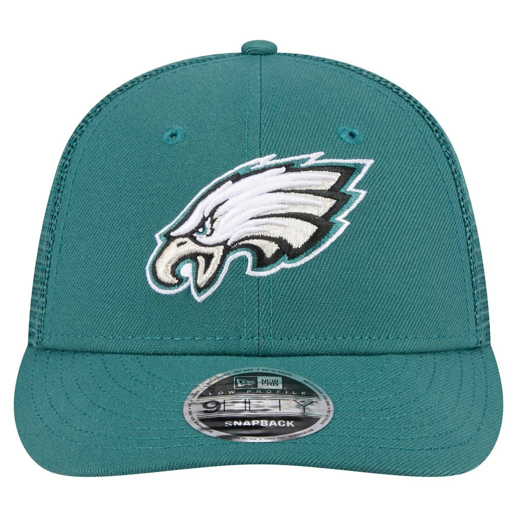 Philadelphia Eagles New Era Low Profile 9FIFTY Snapback Hat - Midnight Green on sale