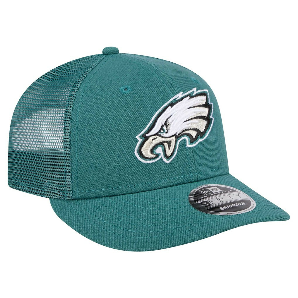 Philadelphia Eagles New Era Low Profile 9FIFTY Snapback Hat - Midnight Green on sale