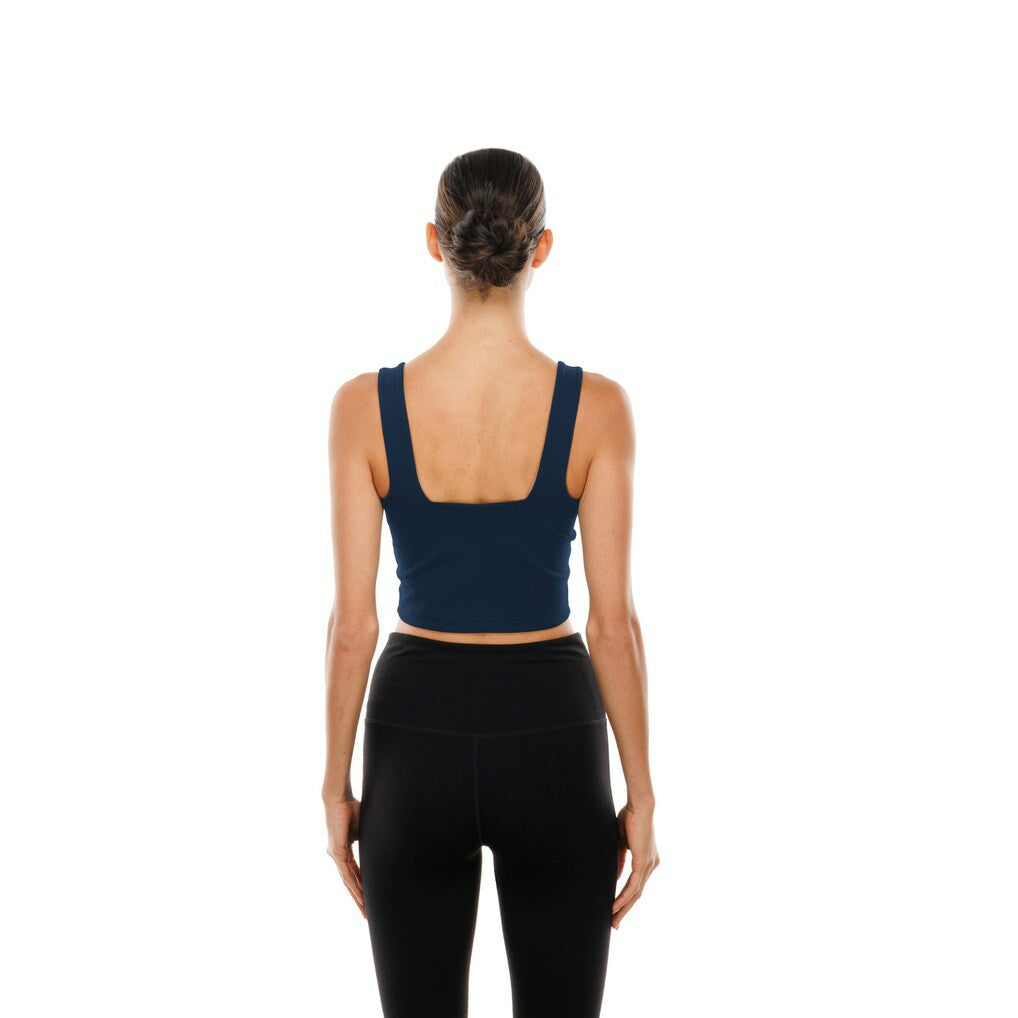 Dallas Cowboys New Era Women's Reversible Cropped Sport Classics Tank Top - Navy/Gray cheap