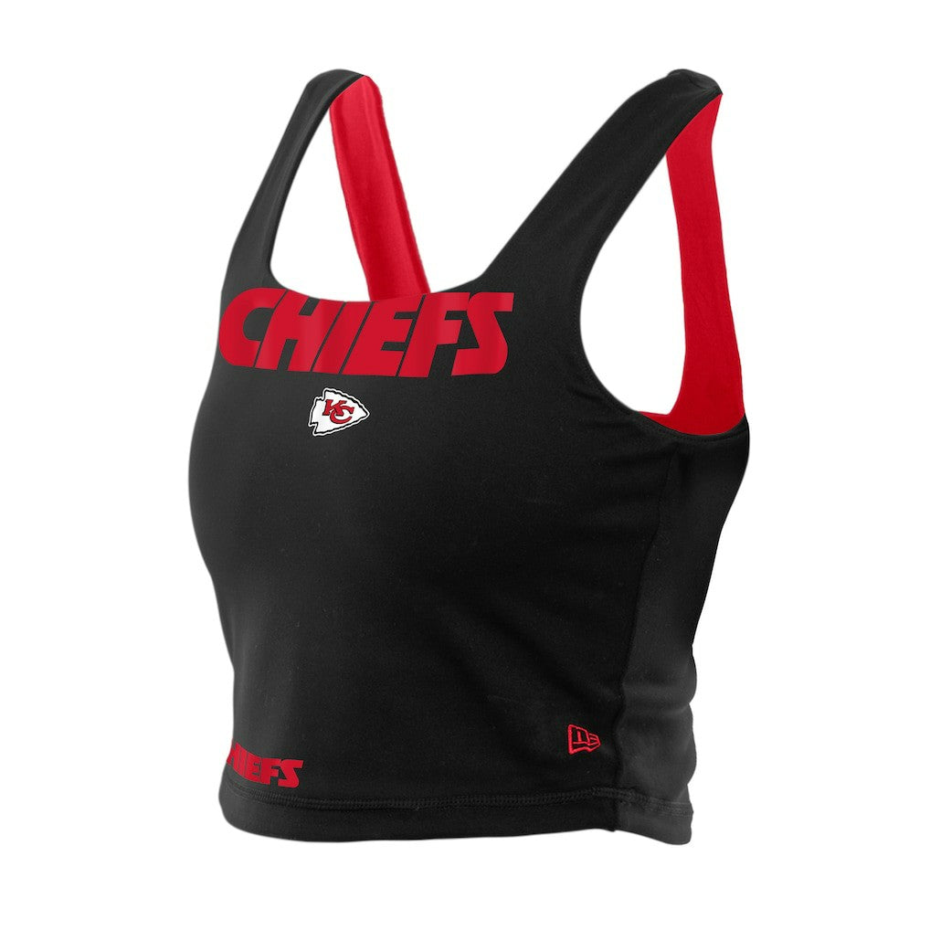 Kansas City Chiefs New Era Women's Reversible Cropped Sport Classics Tank Top - Red/Black outlet