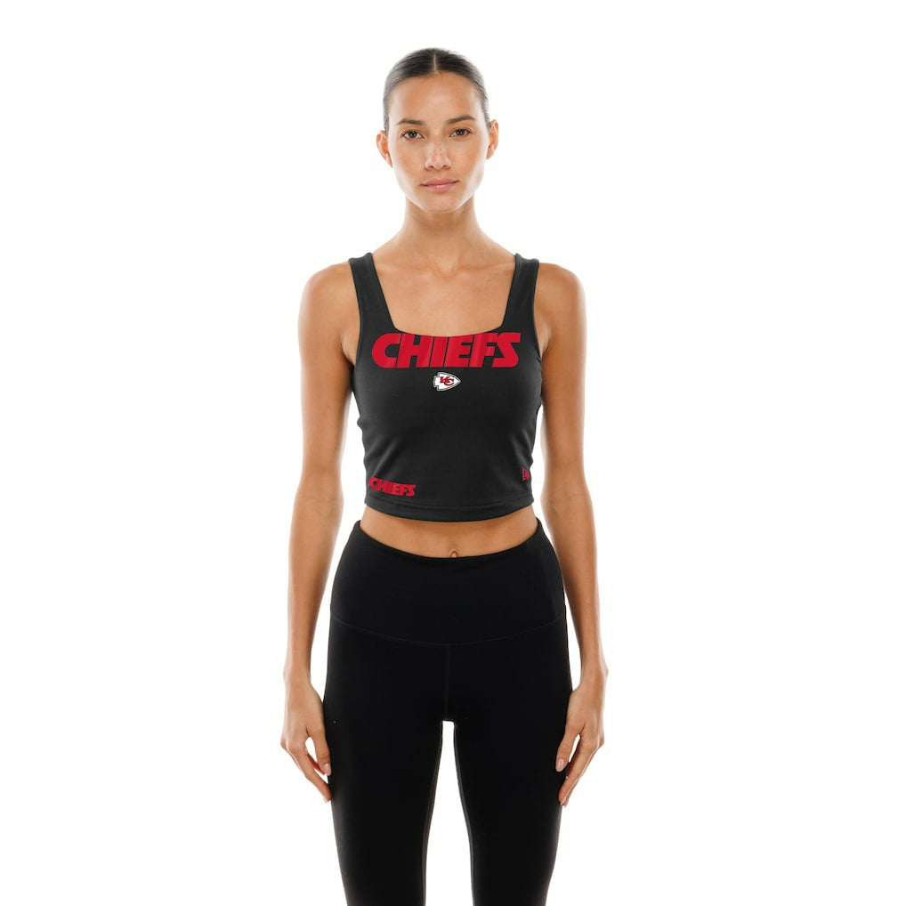 Kansas City Chiefs New Era Women's Reversible Cropped Sport Classics Tank Top - Red/Black outlet