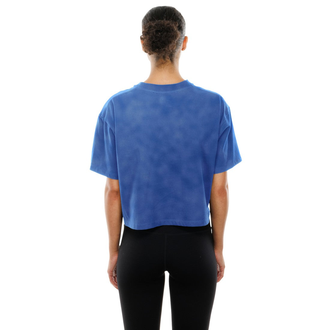 Detroit Lions New Era Women's Cropped Boxy Sport Classics Mineral Wash T-Shirt - Blue online