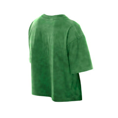 Philadelphia Eagles New Era Women's Cropped Boxy Sport Classics Mineral Wash T-Shirt - Kelly Green online
