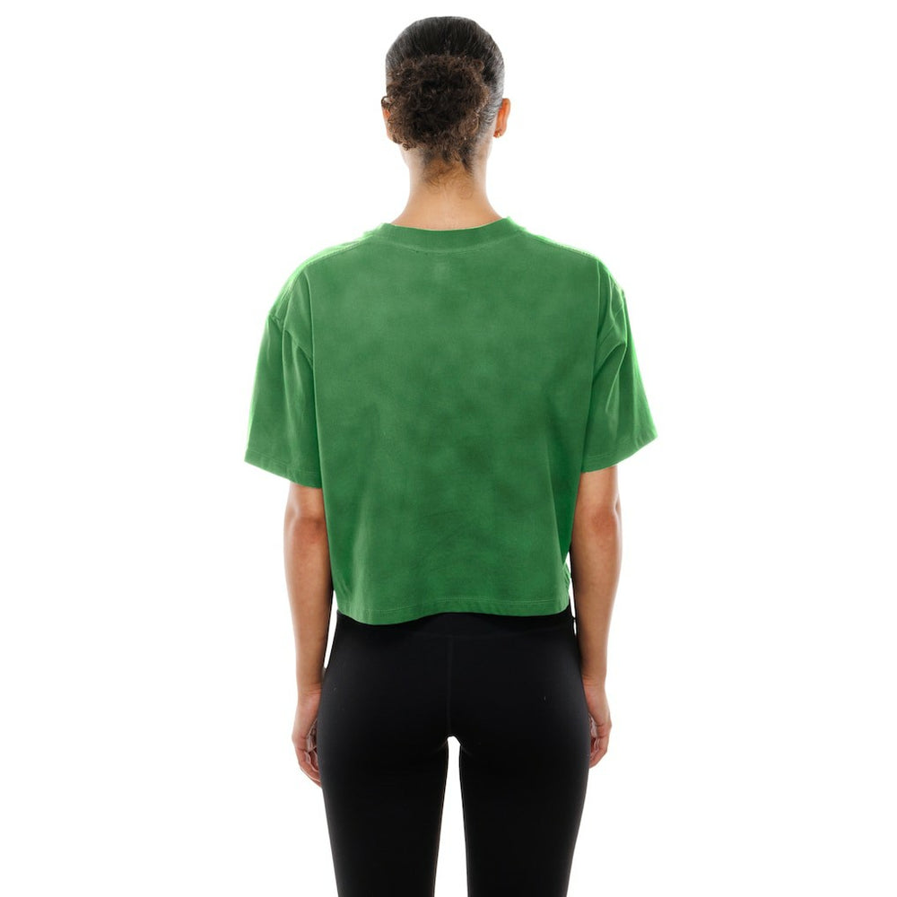Philadelphia Eagles New Era Women's Cropped Boxy Sport Classics Mineral Wash T-Shirt - Kelly Green online