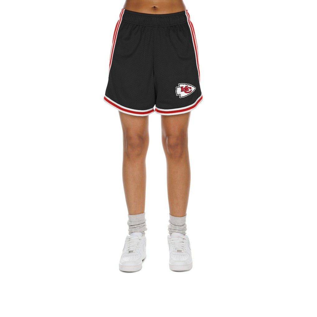 Kansas City Chiefs New Era Women's Sport Classics Mesh Shorts - Black/Red outlet