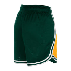 Green Bay Packers New Era Women's Sport Classics Mesh Shorts - Gold/Green cheap