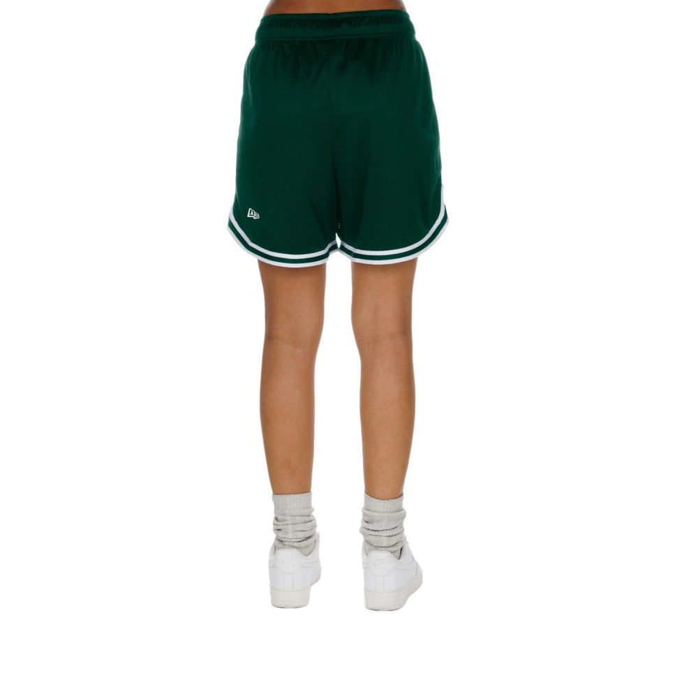 Green Bay Packers New Era Women's Sport Classics Mesh Shorts - Gold/Green cheap