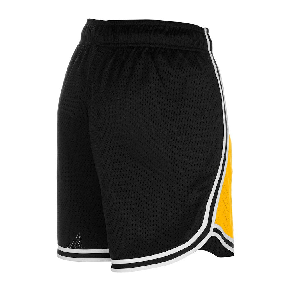Pittsburgh Steelers New Era Women's Sport Classics Mesh Shorts - Gold/Black sale