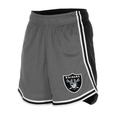 Las Vegas Raiders New Era Women's Sport Classics Mesh Shorts - Silver/Black online