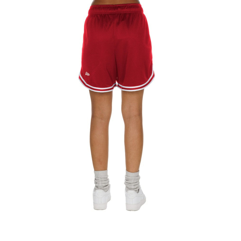 San Francisco 49ers New Era Women's Throwback Sport Classics Mesh Shorts - Gold/Scarlet on sale