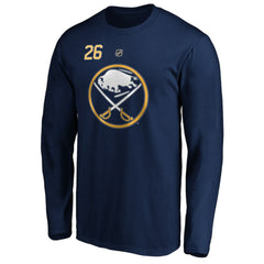Rasmus Dahlin Buffalo Sabres Fanatics Authentic Stack Name & Number T-Shirt - Navy T-shirts