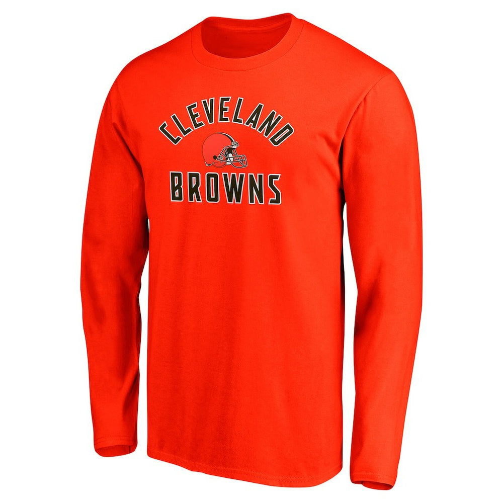 Cleveland Browns Team Arc Knockout Long Sleeve T-Shirt - Orange online