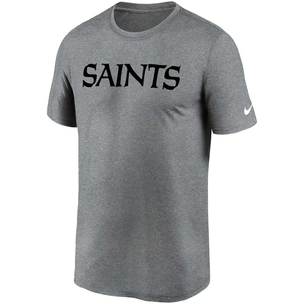 New Orleans Saints Legend Wordmark T-Shirt - Heather Gray on sale