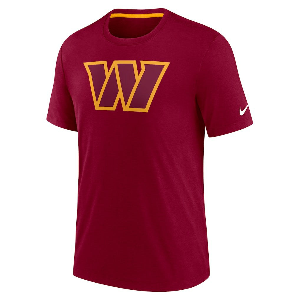 Washington Commanders Playback Logo Tri-Blend T-Shirt - Burgundy outlet