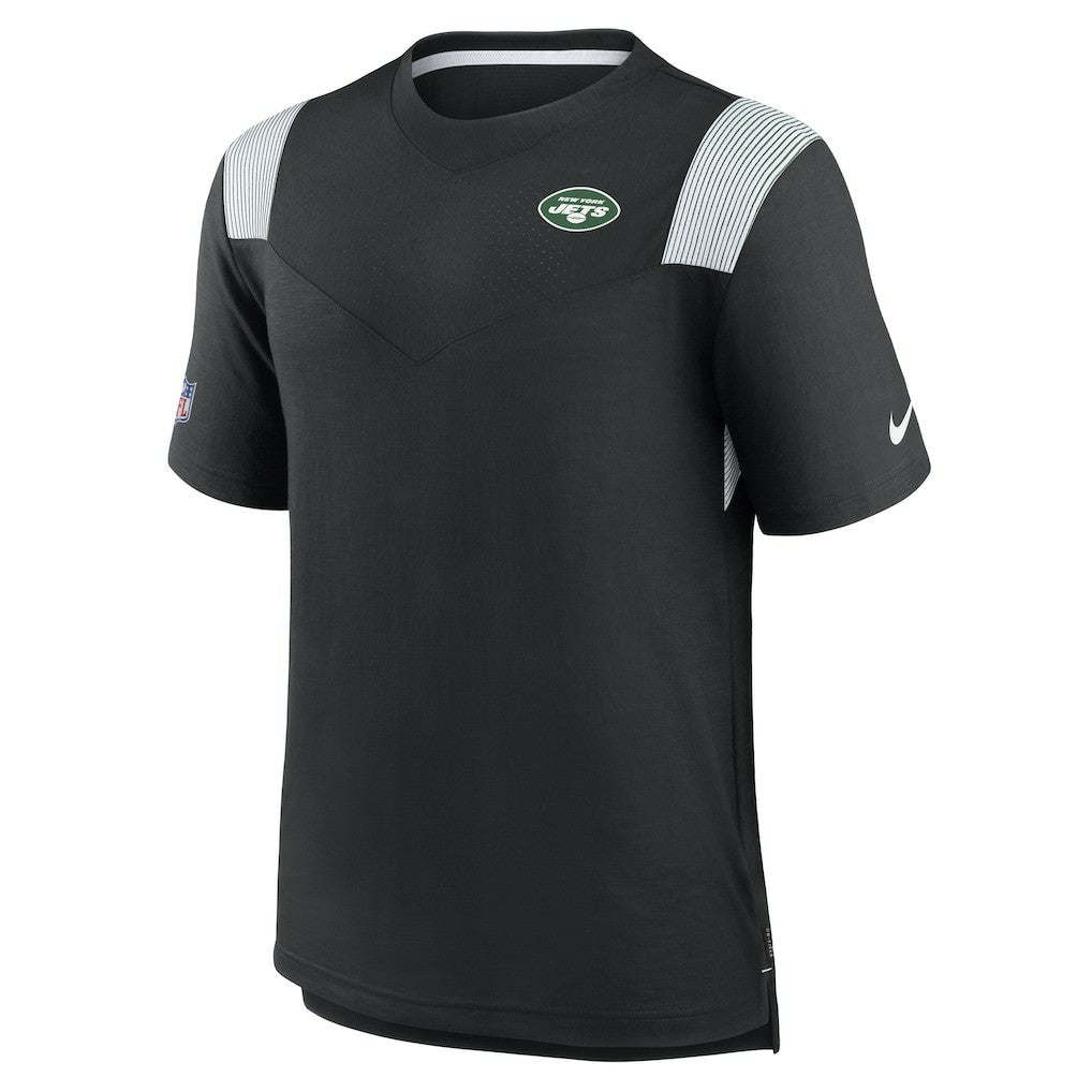 New York Jets Sideline Tonal Logo Performance Player T-Shirt - Black outlet