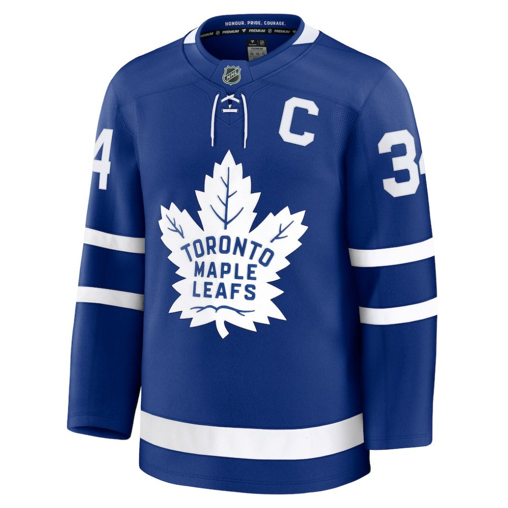 Auston Matthews Toronto Maple Leafs Fanatics Captain Patch Home Premium Jersey - Blue Jerseys