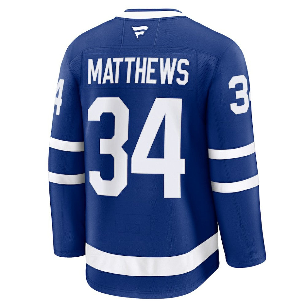 Auston Matthews Toronto Maple Leafs Fanatics Captain Patch Home Premium Jersey - Blue Jerseys