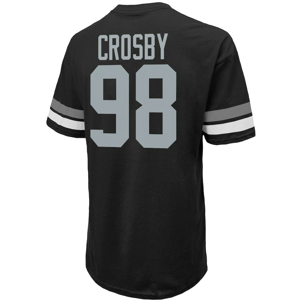 Maxx Crosby Las Vegas Raiders Majestic Threads Name & Number Oversize Fit T-Shirt - Black sale