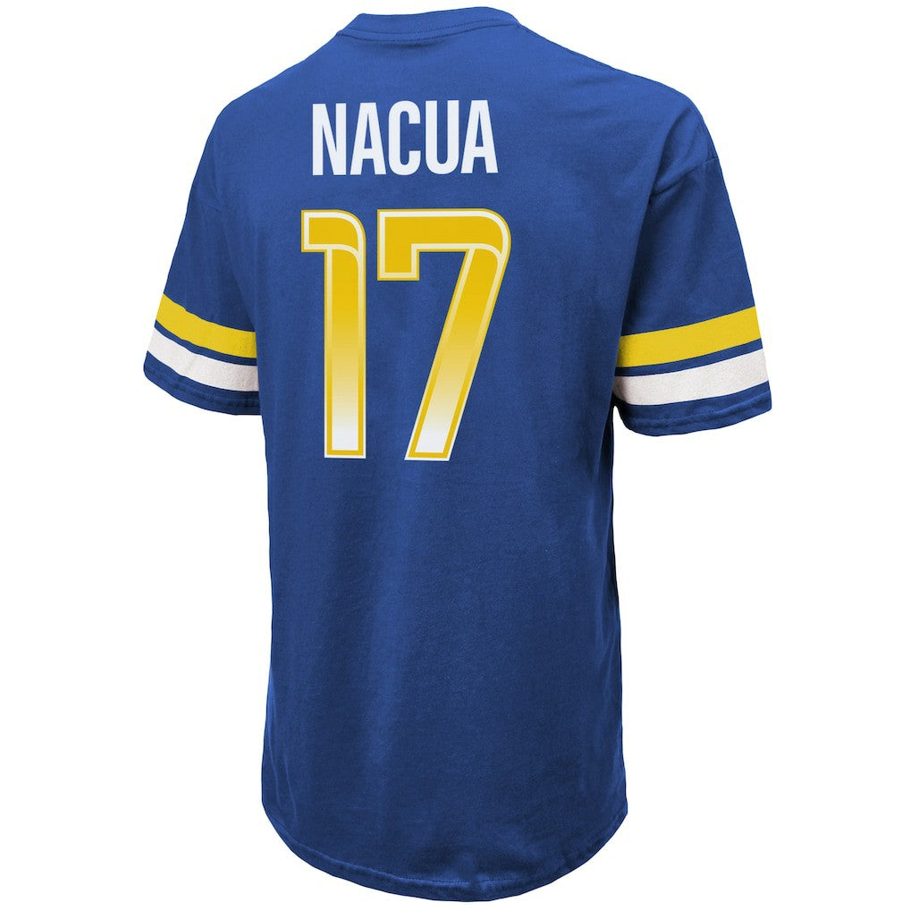 Puka Nacua Los Angeles Rams Majestic Threads Name & Number Oversized Fit T-Shirt - Royal discount