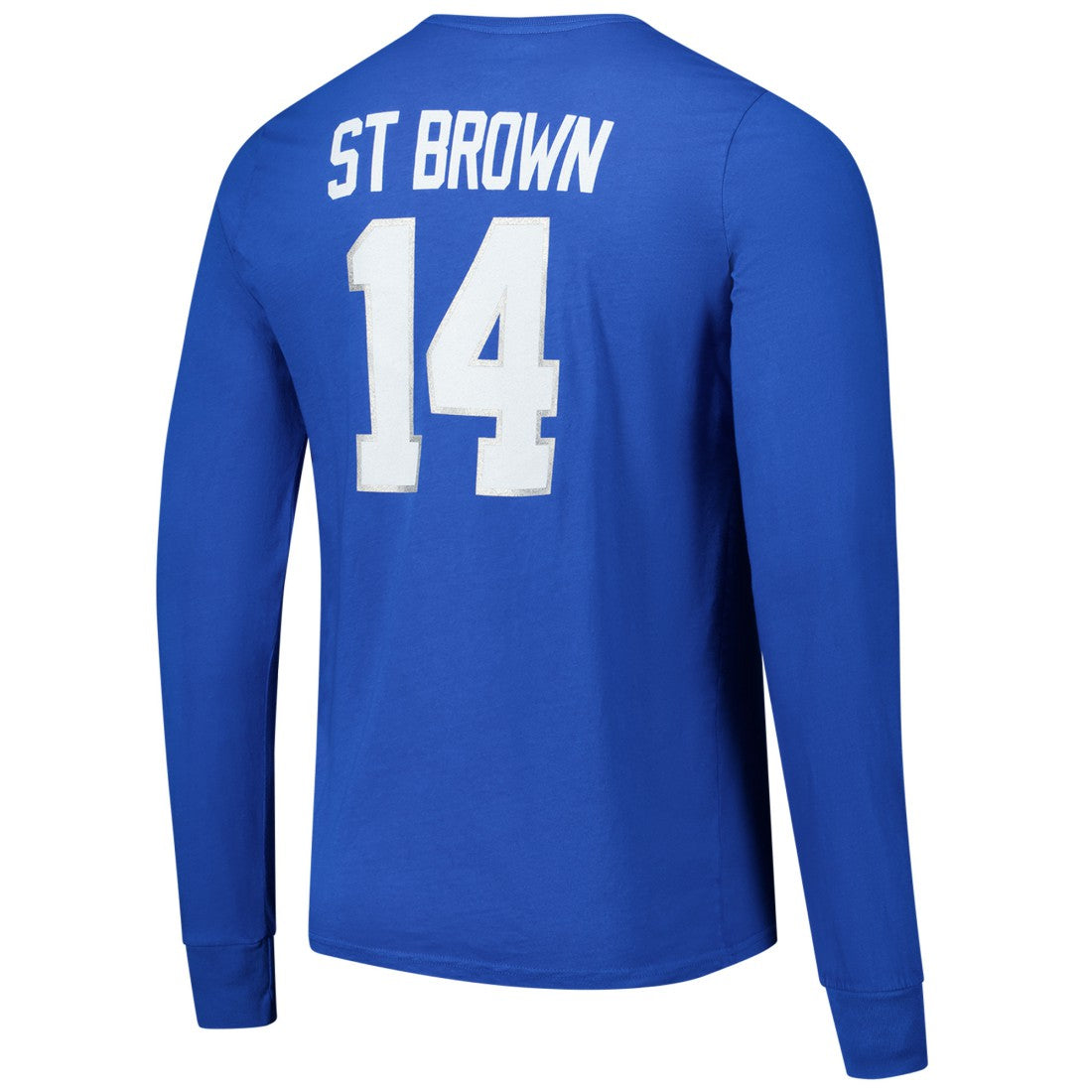 Amon-Ra St. Brown Detroit Lions Majestic Threads Name & Number Long Sleeve T-Shirt - Blue sale