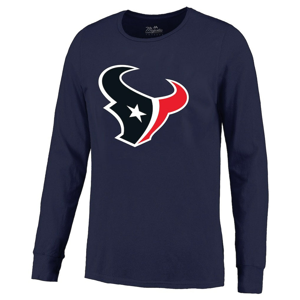 C.J. Stroud Houston Texans Majestic Threads Name & Number Non-Distressed Long Sleeve T-Shirt - Navy discount