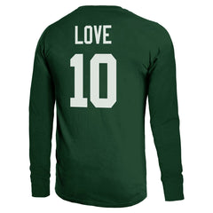 Jordan Love Green Bay Packers Majestic Threads Name & Number Long Sleeve T-Shirt - Green cheap