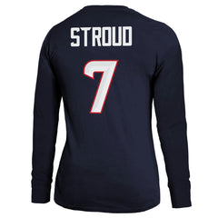 C.J. Stroud Houston Texans Majestic Threads Women's Player Name & Number Long Sleeve T-Shirt - Navy online