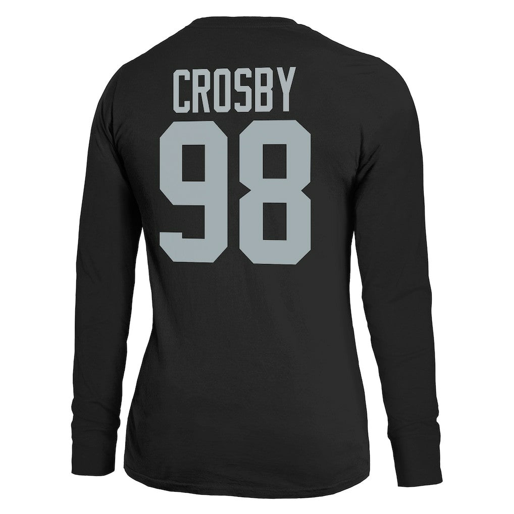 Maxx Crosby Las Vegas Raiders Majestic Threads Women's Player Name & Number Long Sleeve T-Shirt - Black for sale