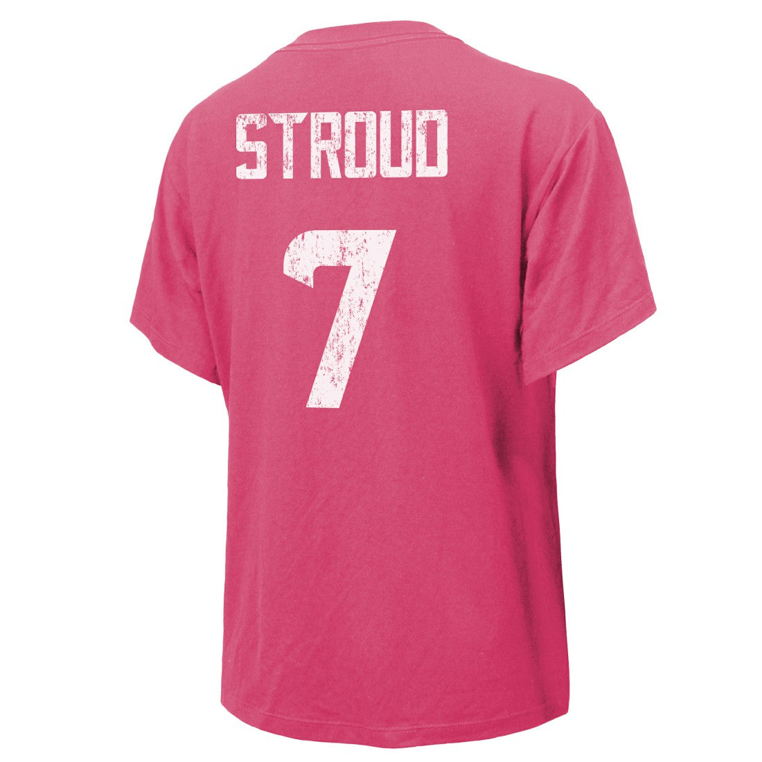 C.J. Stroud Houston Texans Majestic Threads Women's Name & Number T-Shirt - Pink for sale