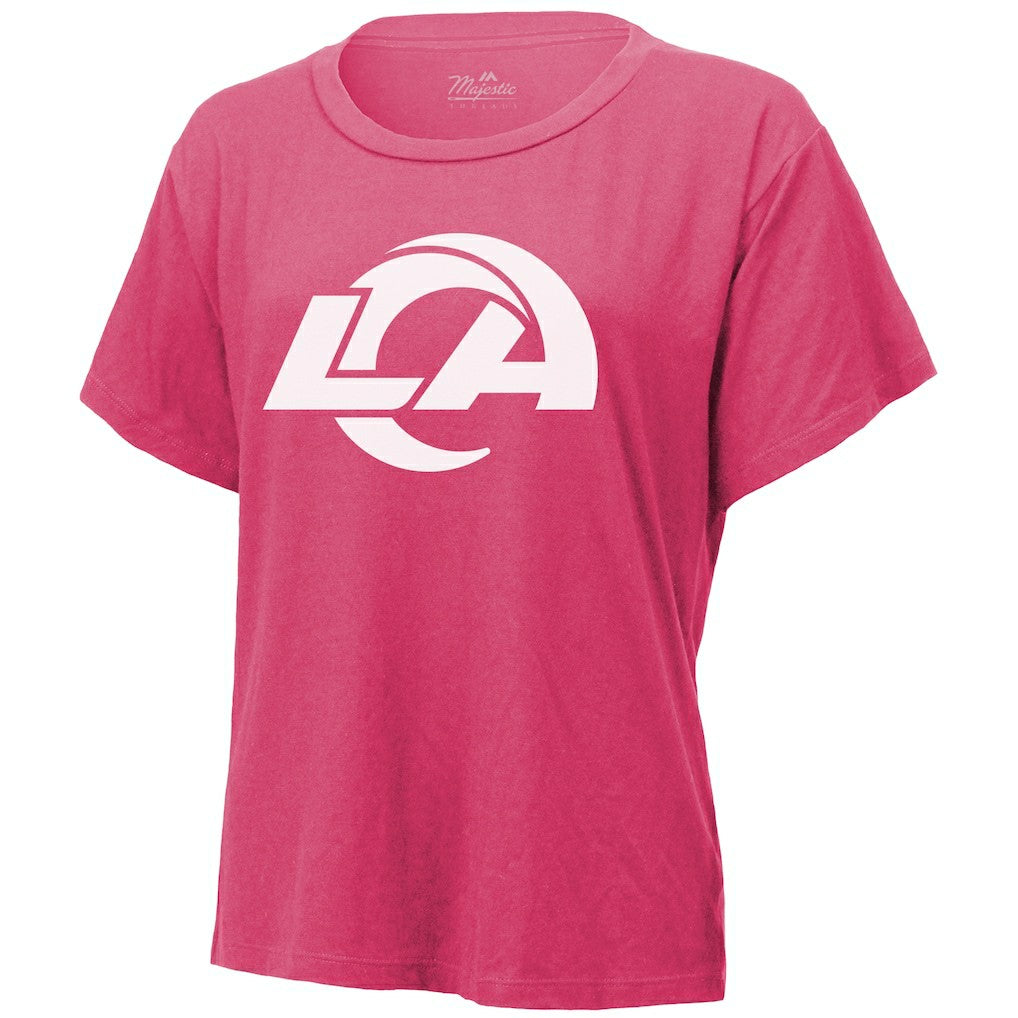 Puka Nacua Los Angeles Rams Majestic Threads Women's Name & Number T-Shirt - Pink for sale