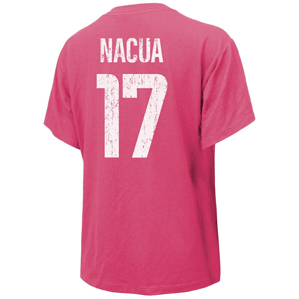 Puka Nacua Los Angeles Rams Majestic Threads Women's Name & Number T-Shirt - Pink for sale