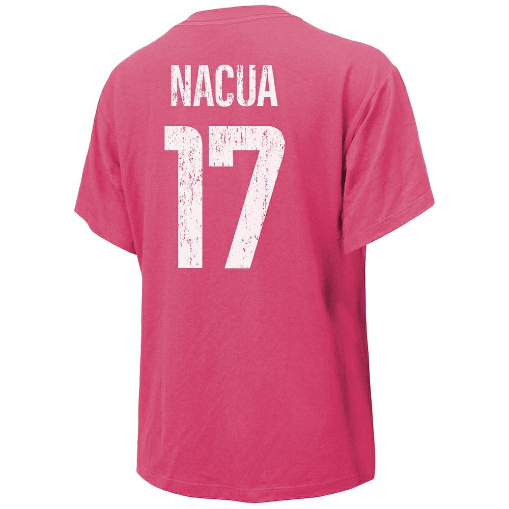 Puka Nacua Los Angeles Rams Majestic Threads Women's Name & Number T-Shirt - Pink for sale