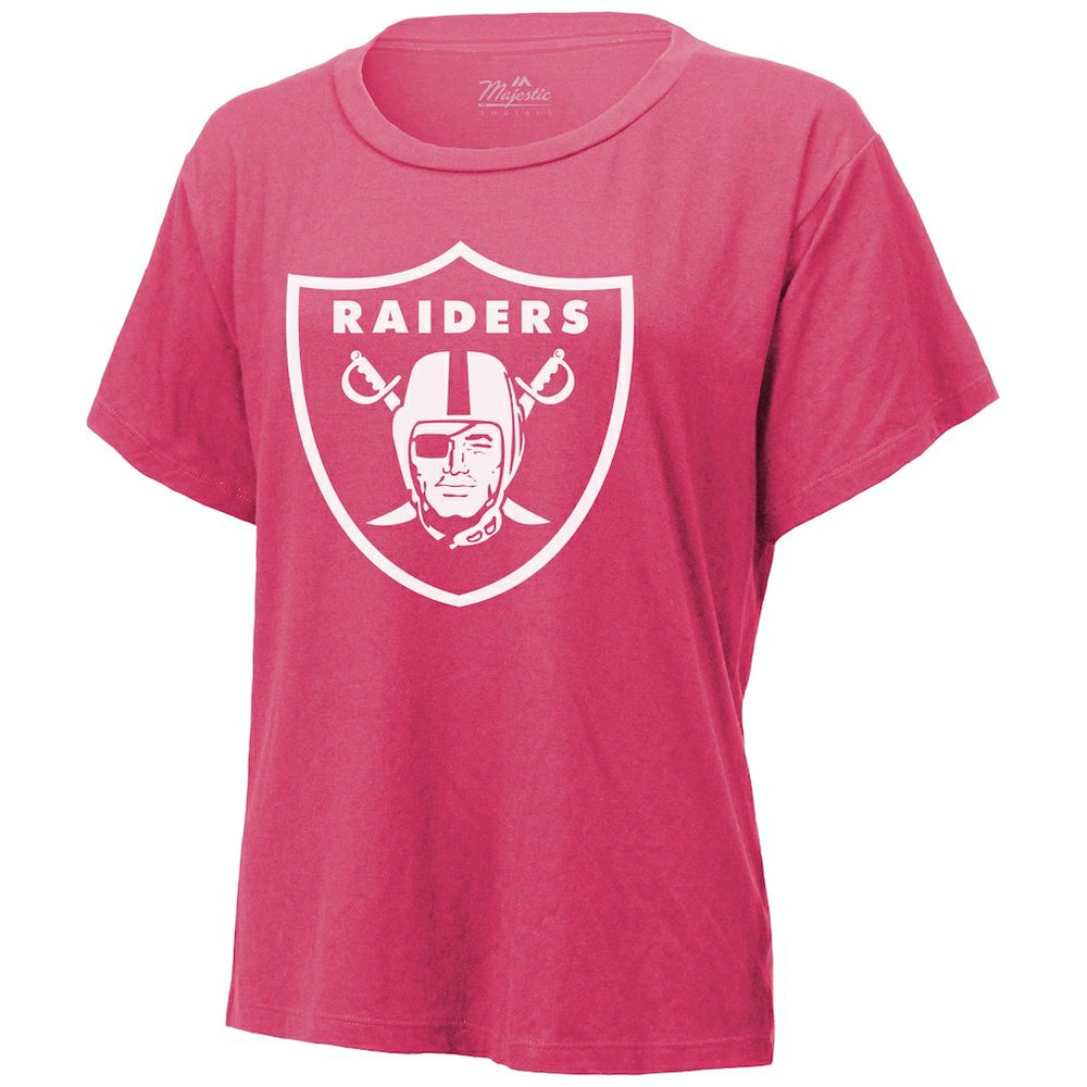 Maxx Crosby Las Vegas Raiders Majestic Threads Women's Name & Number T-Shirt - Pink discount