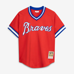 Dale Murphy Atlanta Braves Cooperstown Collection Mesh Batting Practice  Jersey  Red