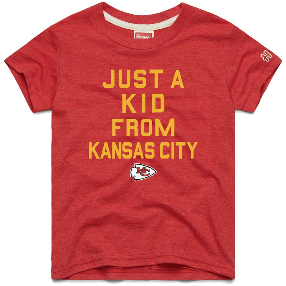Kansas City Chiefs Homage Youth Just a Kid Tri-Blend T-Shirt - Red online