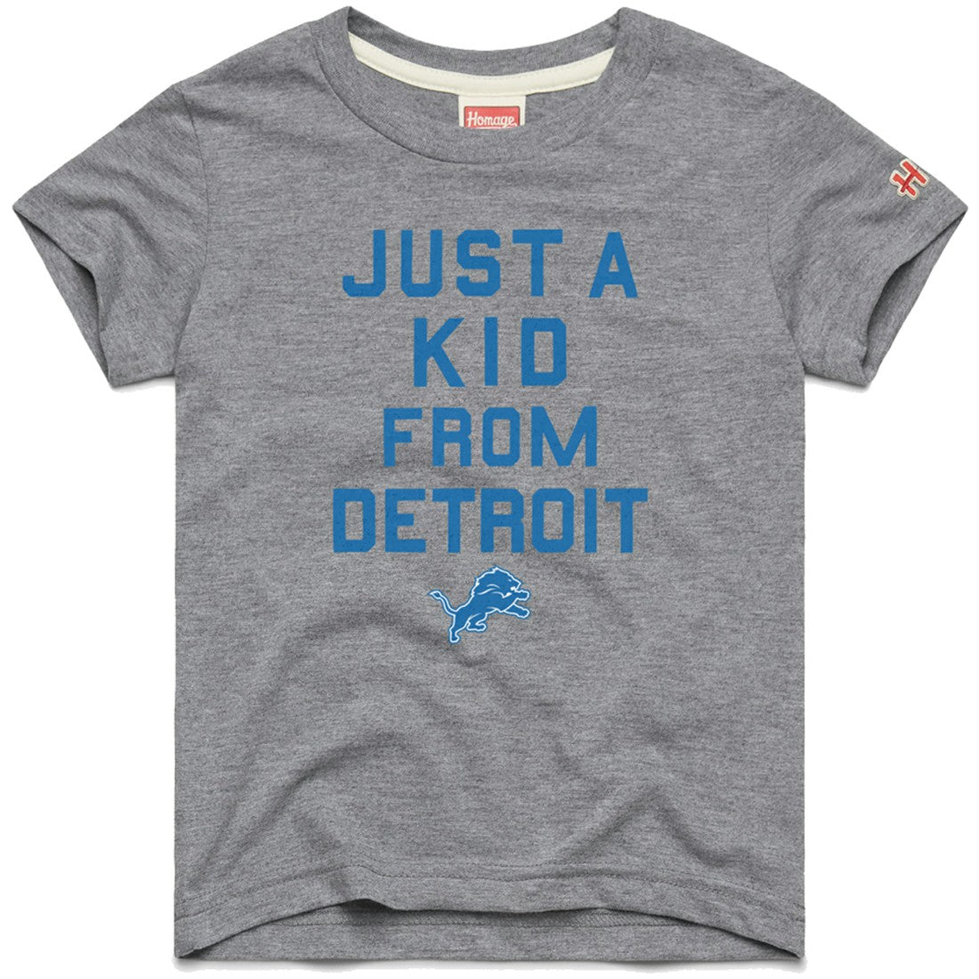 Detroit Lions Homage Youth Just a Kid Tri-Blend T-Shirt - Gray discount