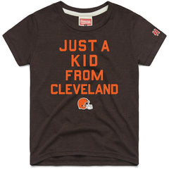 Cleveland Browns Homage Youth Just a Kid Tri-Blend T-Shirt - Brown outlet