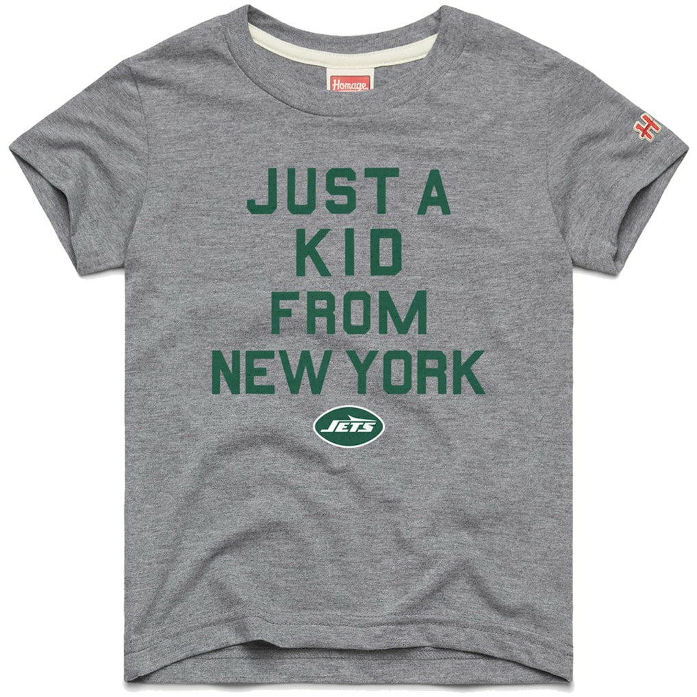 New York Jets Homage Youth Just a Kid Tri-Blend T-Shirt - Gray discount