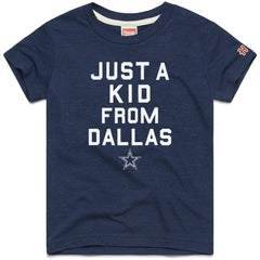 Dallas Cowboys Homage Youth Just a Kid Tri-Blend T-Shirt - Navy for sale