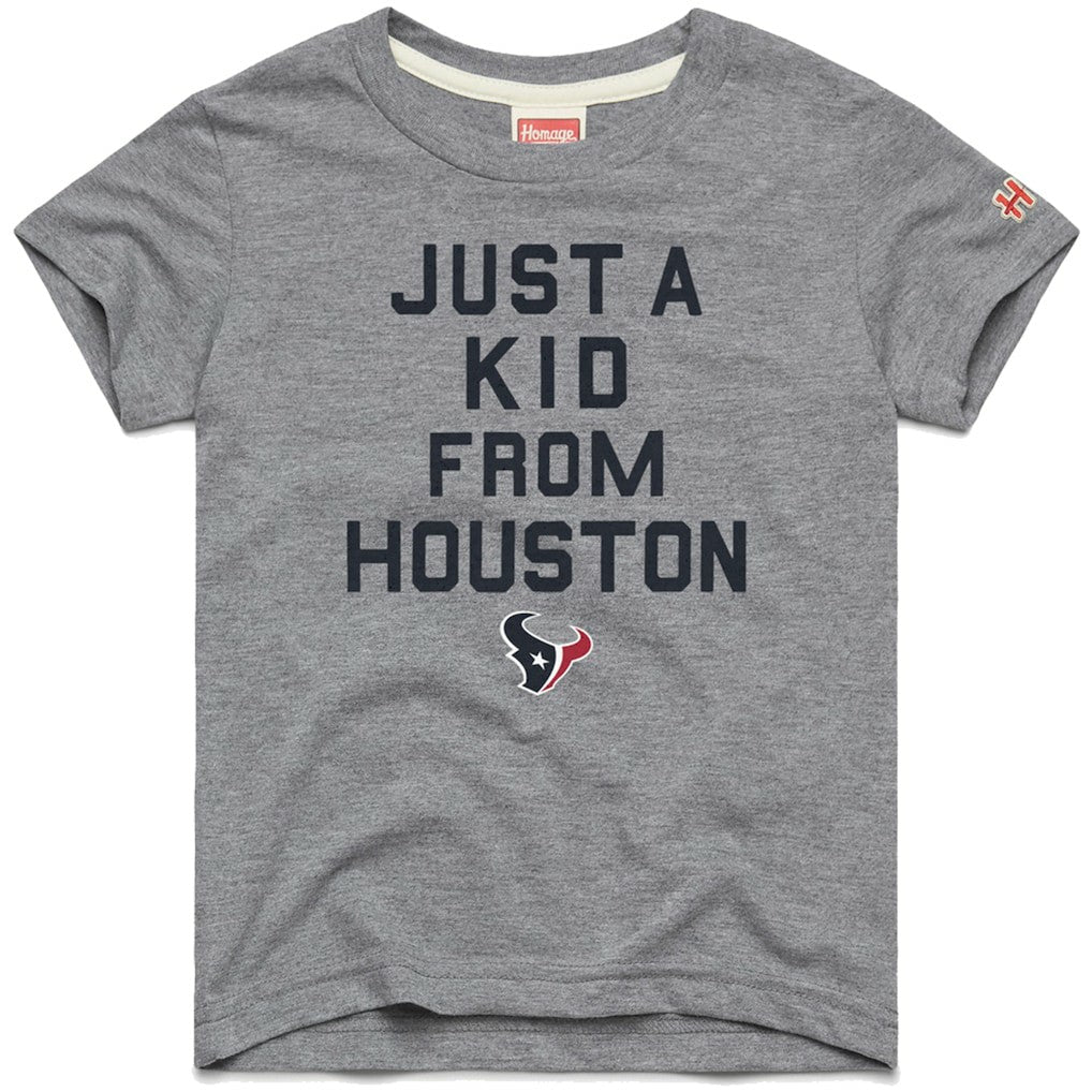Houston Texans Homage Youth Just a Kid Tri-Blend T-Shirt - Gray discount