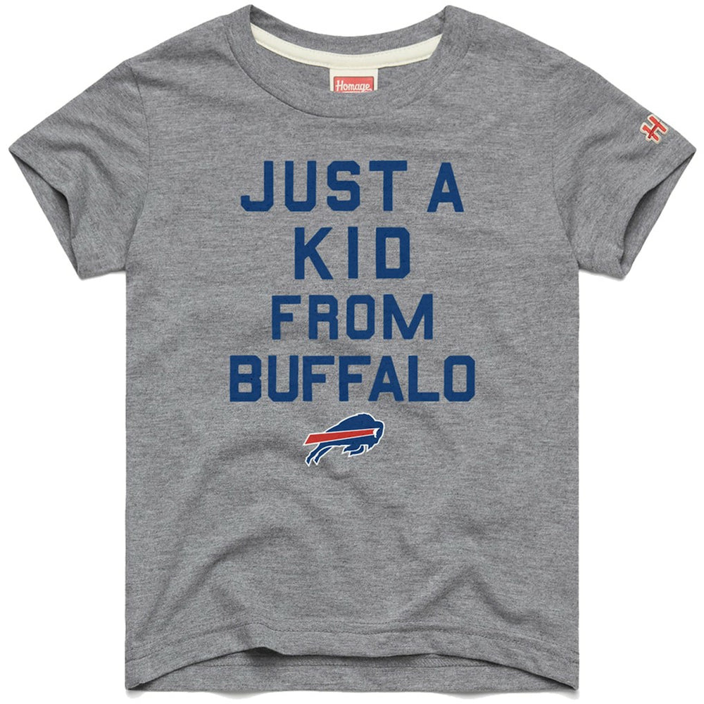 Buffalo Bills Homage Youth Just a Kid Tri-Blend T-Shirt - Gray for sale