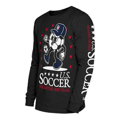 USMNT New Era Old School Sport Long Sleeve T-Shirt - Black on sale